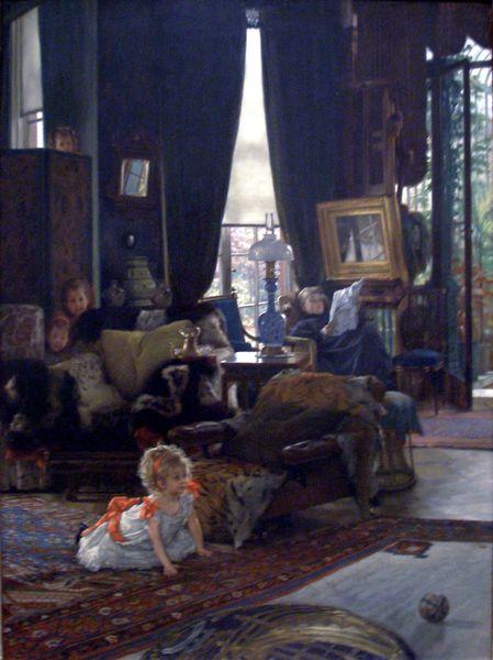 James Jacques Joseph Tissot Hide and Seek oil painting image